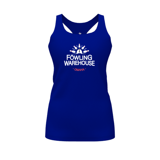 [FT0TRBRY-FYS-LOGO1] Decker Racerback Tank Top (Female Youth S, Royal, Logo 1)