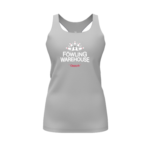 [FT0TRBGY-FYS-LOGO1] Decker Racerback Tank Top (Female Youth S, Gray, Logo 1)