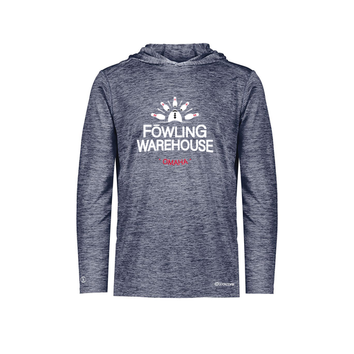 [FOLHCGNV-AS-LOGO1] Decker Men's Charge Hoodie (Adult S, Navy, Logo 1)