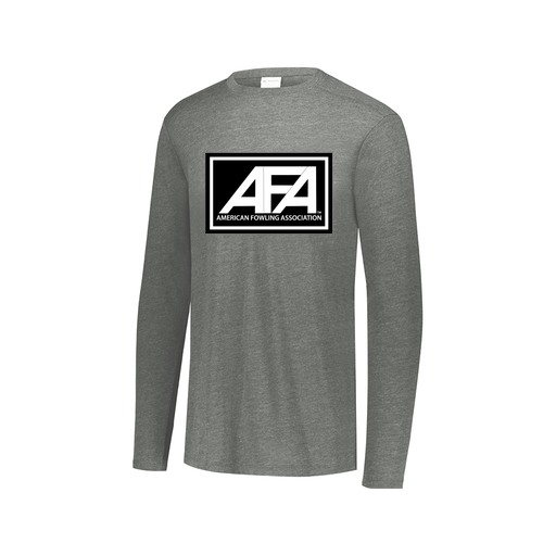 [FTLCUBGY-AXS-LOGO2] Decker Men's Tri-Blend T-Shirt - Long Sleeve (Adult XS, Gray, Logo 2)