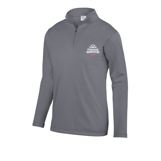 [FOLQFFGY-AS-LOGO1] Decker Men's FlexFleece 1/4 Zip (Adult S, Gray, Logo 1)