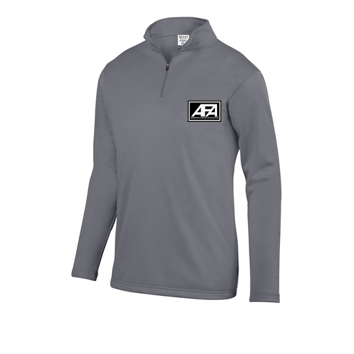 [FOLQFFGY-AS-LOGO2] Decker Men's FlexFleece 1/4 Zip (Adult S, Gray, Logo 2)