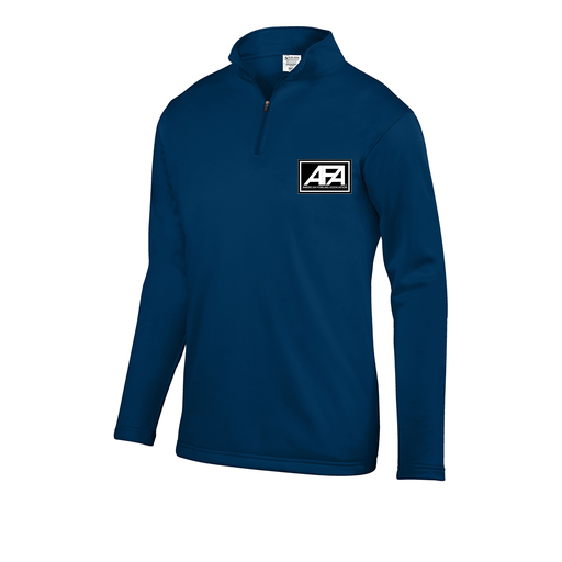 [FOLQFFNV-YS-LOGO2] Decker Youth FlexFleece 1/4 Zip (Youth S, Navy, Logo 2)